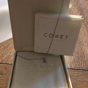 Stella & Dot Covet Initial A white gold